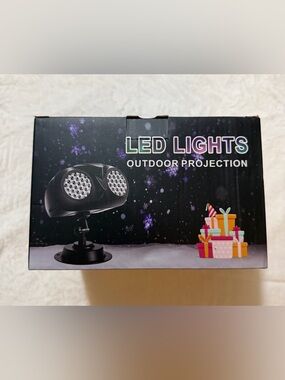 LED Light Outdoor Projector - Black